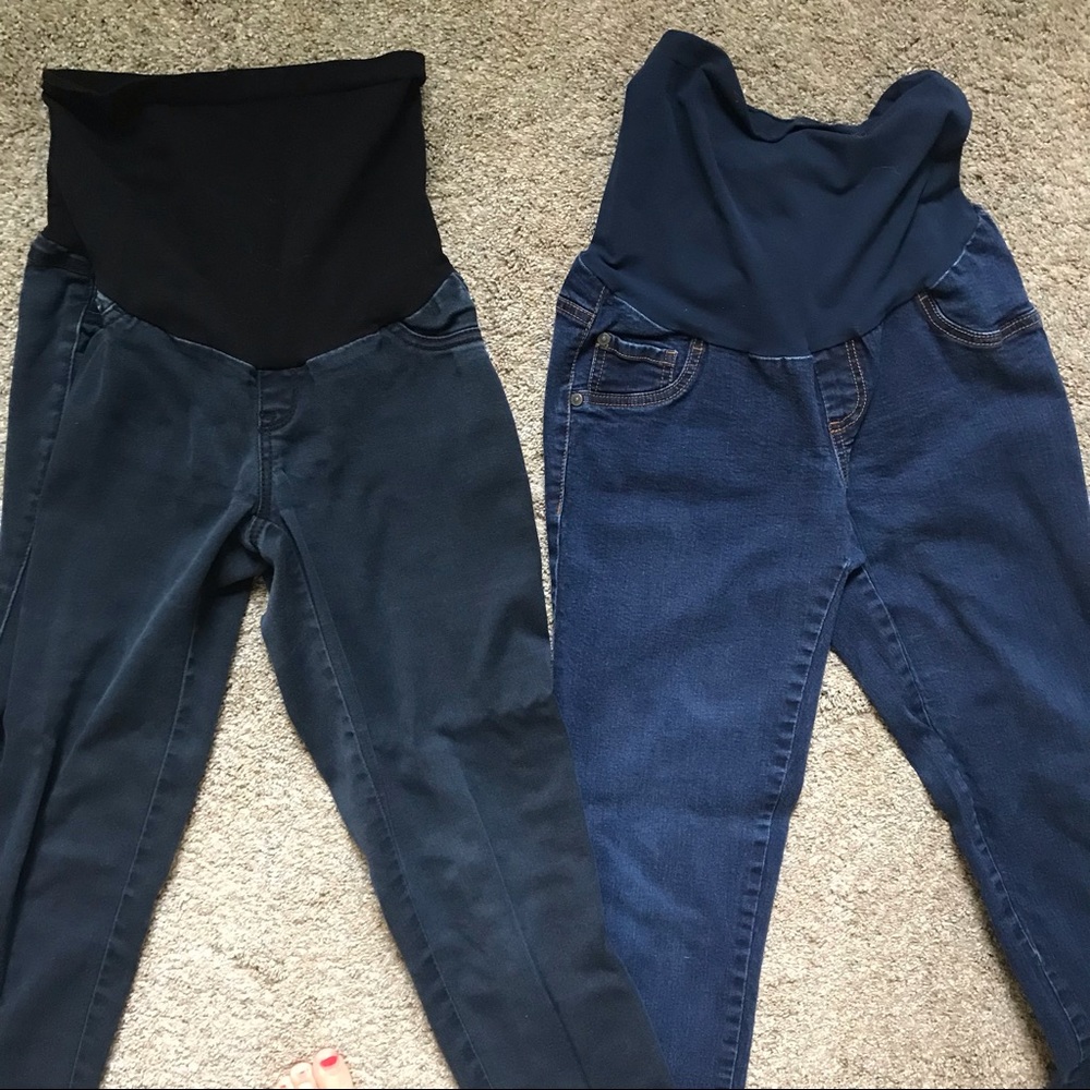 Maternity skinny jeans bundle - Size M
